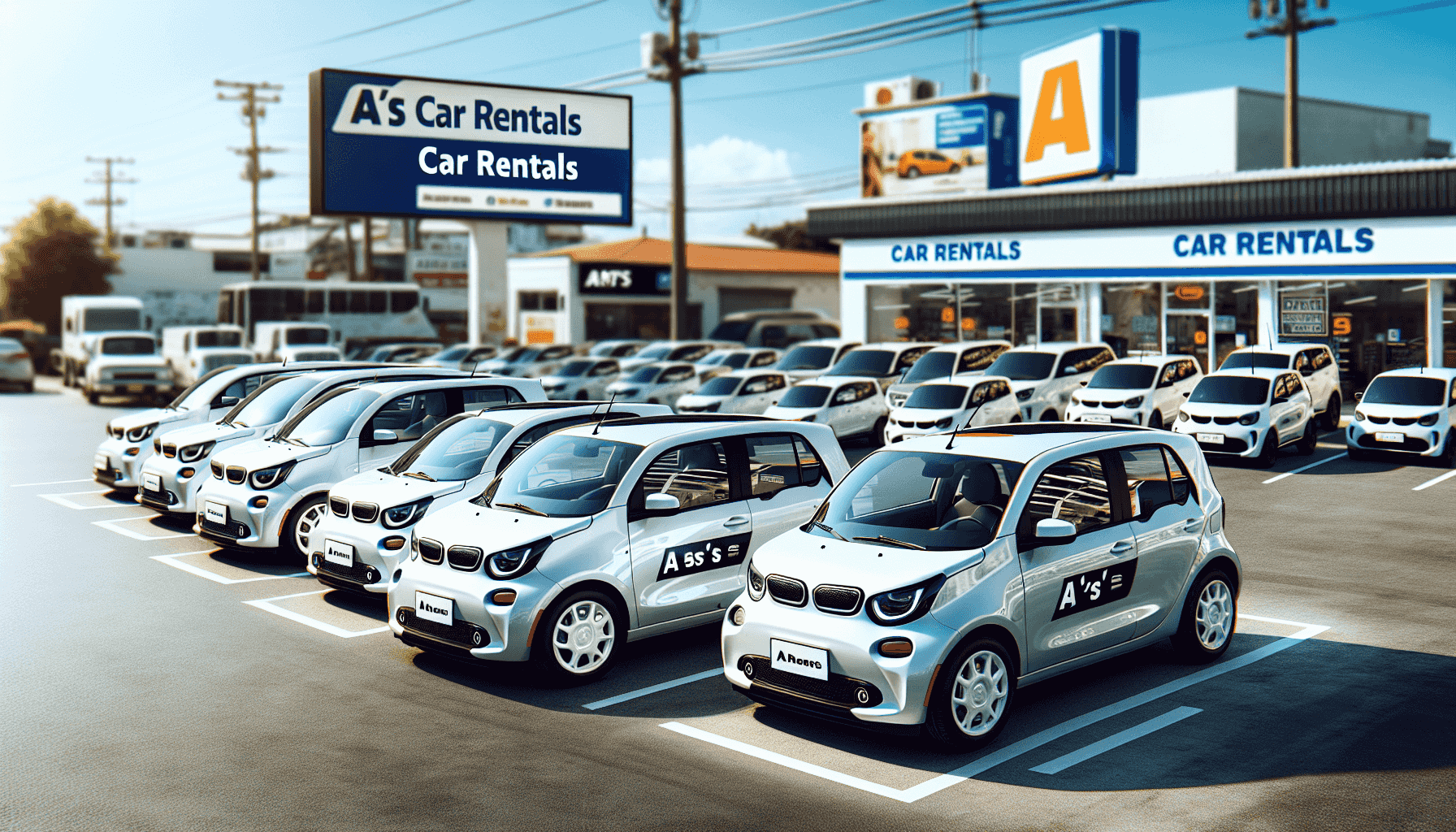 Flota de coches de alquiler
